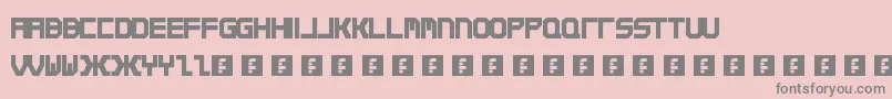 Qirex Font – Gray Fonts on Pink Background