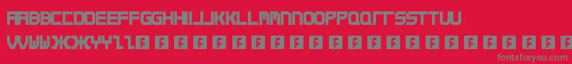 Шрифт Qirex – серые шрифты на красном фоне