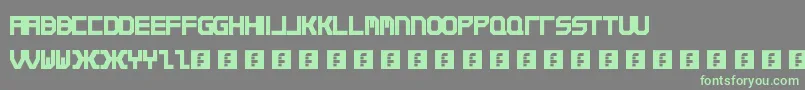 Qirex Font – Green Fonts on Gray Background