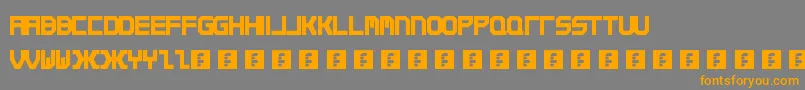 Qirex Font – Orange Fonts on Gray Background
