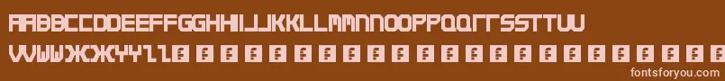 Qirex Font – Pink Fonts on Brown Background