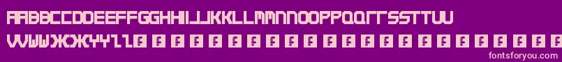 Qirex Font – Pink Fonts on Purple Background