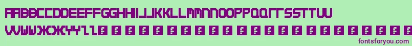 Qirex Font – Purple Fonts on Green Background