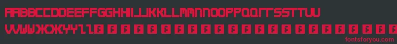 Qirex Font – Red Fonts on Black Background