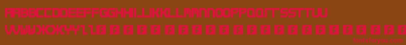 Qirex Font – Red Fonts on Brown Background