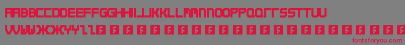 Qirex Font – Red Fonts on Gray Background