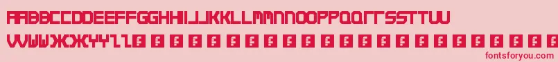 Qirex Font – Red Fonts on Pink Background