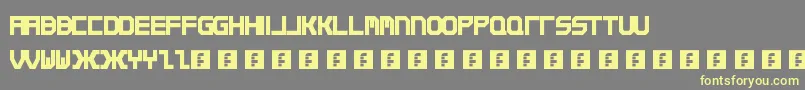 Qirex Font – Yellow Fonts on Gray Background