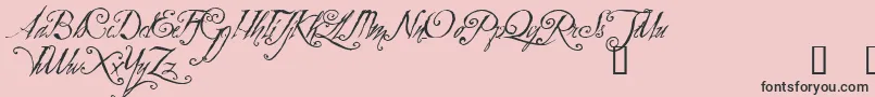 ZothiqueDemo Font – Black Fonts on Pink Background
