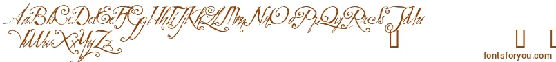 Шрифт ZothiqueDemo – коричневые шрифты