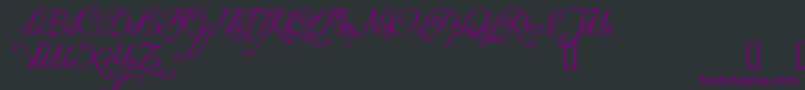 ZothiqueDemo Font – Purple Fonts on Black Background