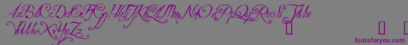 ZothiqueDemo Font – Purple Fonts on Gray Background