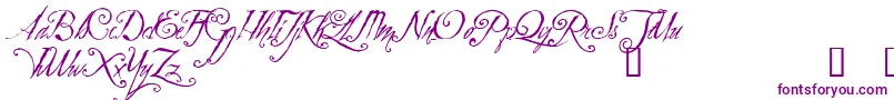 ZothiqueDemo Font – Purple Fonts on White Background
