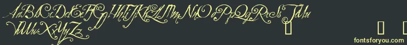 ZothiqueDemo Font – Yellow Fonts on Black Background