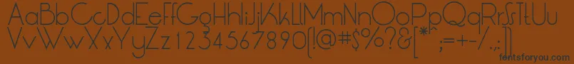 LtOksanaLight Font – Black Fonts on Brown Background