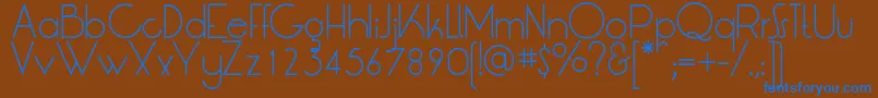 LtOksanaLight Font – Blue Fonts on Brown Background
