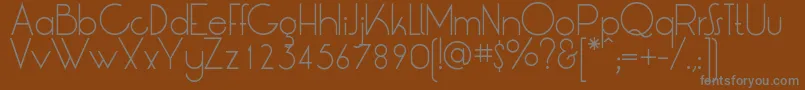LtOksanaLight Font – Gray Fonts on Brown Background