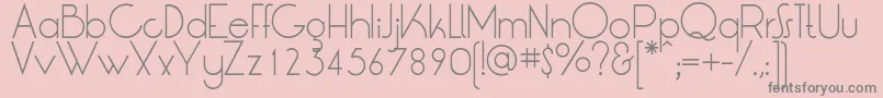 LtOksanaLight Font – Gray Fonts on Pink Background