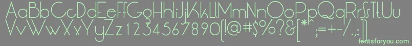 LtOksanaLight Font – Green Fonts on Gray Background