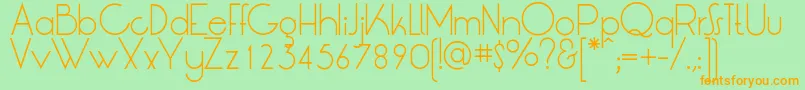 LtOksanaLight Font – Orange Fonts on Green Background