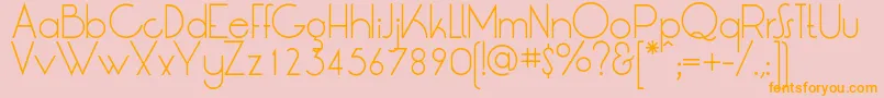 LtOksanaLight Font – Orange Fonts on Pink Background