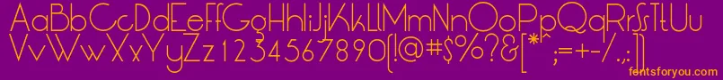 LtOksanaLight Font – Orange Fonts on Purple Background