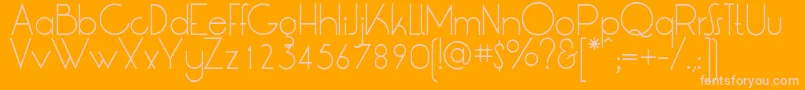 LtOksanaLight Font – Pink Fonts on Orange Background