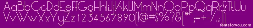 LtOksanaLight Font – Pink Fonts on Purple Background