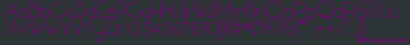 LtOksanaLight Font – Purple Fonts on Black Background