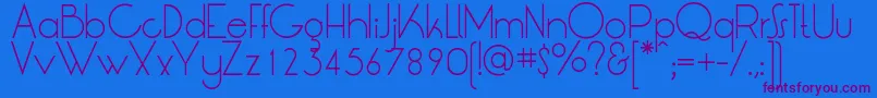 LtOksanaLight Font – Purple Fonts on Blue Background