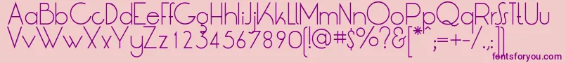 LtOksanaLight Font – Purple Fonts on Pink Background