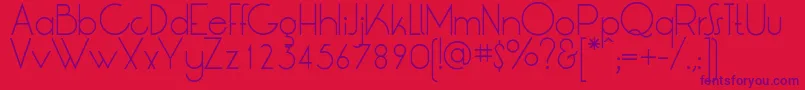 LtOksanaLight Font – Purple Fonts on Red Background