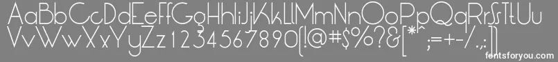 LtOksanaLight Font – White Fonts on Gray Background
