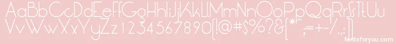 LtOksanaLight Font – White Fonts on Pink Background