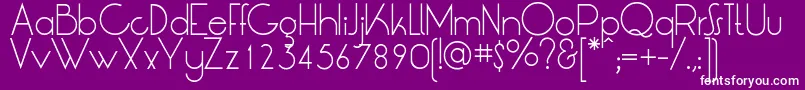 LtOksanaLight Font – White Fonts on Purple Background