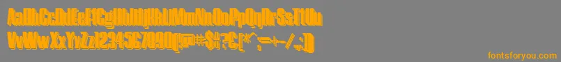 HostilShadowTwo Font – Orange Fonts on Gray Background