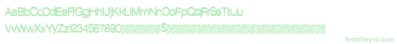 Helpingstranger Font – Green Fonts on White Background