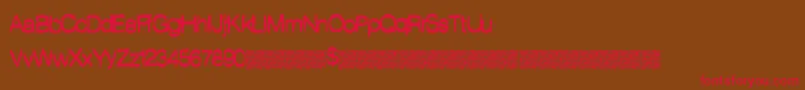 Helpingstranger Font – Red Fonts on Brown Background