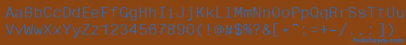 Helvfixed Font – Blue Fonts on Brown Background