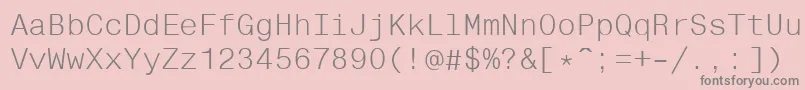 Helvfixed Font – Gray Fonts on Pink Background