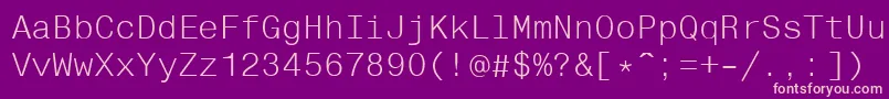 Lisätietoja Helvfixed-fontista Helvfixed-fontti – vaaleanpunaiset fontit violetilla taustalla