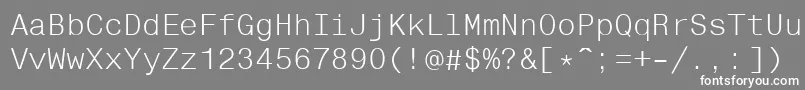 Helvfixed Font – White Fonts on Gray Background