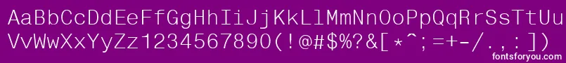Helvfixed Font – White Fonts on Purple Background