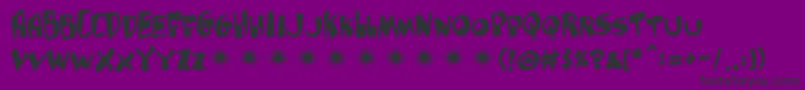 Шрифт Glutton – чёрные шрифты на фиолетовом фоне
