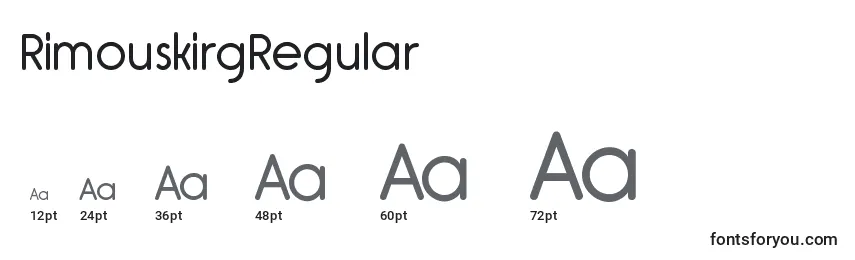 RimouskirgRegular Font Sizes