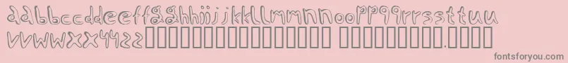 Jaggernaut Font – Gray Fonts on Pink Background