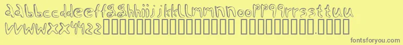 More about Jaggernaut Font Jaggernaut Font – Gray Fonts on Yellow Background