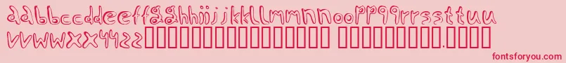 Jaggernaut Font – Red Fonts on Pink Background