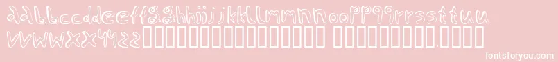 Jaggernaut Font – White Fonts on Pink Background