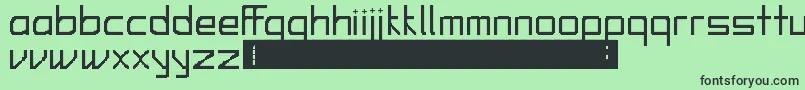 AlfieFerdinand Font – Black Fonts on Green Background